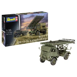 Macheta militara lansator rachete BM-13-16 on W.O.T. 8 chassis - Img 3