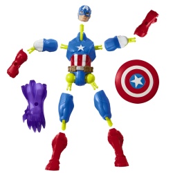 MARVEL AVENGERS MIX MASHERS FIGURINA CAPITAN AMERICA 12CM - Img 6
