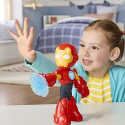 MARVEL IRON MAN SI PRIETENII SAI UIMITORI FIGURINA IRON MAN 22CM - Img 6