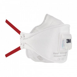 Masca de protectie respiratorie FFP3, 3M, cu supapa / valva, AURA 9332+ - Img 3