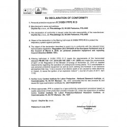 Masca de protectie respiratorie FFP3 seria Premium - Oxyline X 310 SV R D, certificat CE 1437 - Img 5