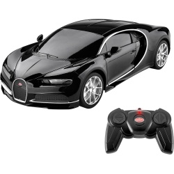 MASINA CU TELECOMANDA BUGATTI CHIRON NEGRU CU SCARA 1 LA 24 - Img 7