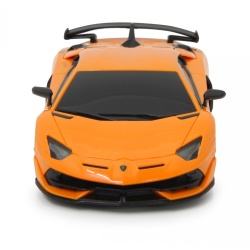 MASINA CU TELECOMANDA LAMBORGHINI AVENTADOR SVJ PORTOCALIU CU SCARA 1 LA 24 - Img 9