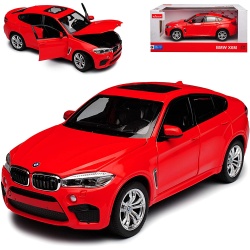 MASINUTA METALICA BMW X6M ROSU SCARA 1 LA 24 - Img 5