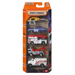 MATCHBOX SET 5 MASINUTE METALICE RESCUE SCARA 1 LA 64