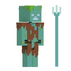 MINECRAFT CRAFT A BLOCK FIGURINA DROWNED 8CM - Img 6