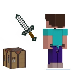 MINECRAFT CRAFT A BLOCK FIGURINA STEVE 8CM - Img 4