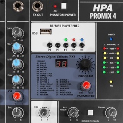 MIXER DIGITAL 4 CANALE 48V BT/USB/SD - Img 9