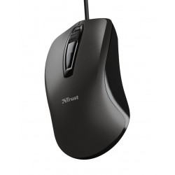 MOUSE TRUST, PC sau NB, cu fir, USB, optic, 1200 dpi, butoane/scroll 3/1, negru, "TR-23733" - Img 3