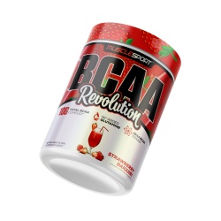 Musclesport Bcaa Revolution Strawberry Daiquiri Flavor, Aminoacizi Cu Aroma De Capsuni, 450g