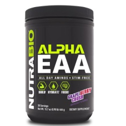 Nutrabio Alpha Eaa Grape Berry Crush Flavor, Aminoacizi Cu Aroma De Struguri Si Fructe De Padure, 444 G