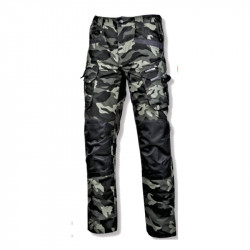 PANTALON INTERVENTIE INTARIT / CAMUFLAJ-VERDE - L