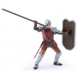 Papo figurina cavaler cu sulita si scut rosu - Img 1