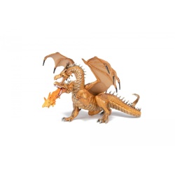 PAPO FIGURINA DRAGON CU DOUA CAPETE AURIU - Img 7