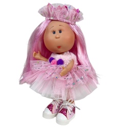 Papusa Nines D'Onil, Colectia Little Mia, Mia Queen, cu miros de vanilie, 23 cm