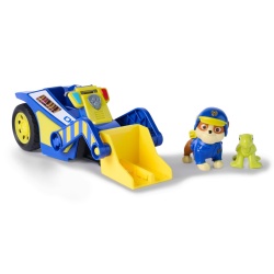 PATRULA CATELUSILOR CAUTARE SI SALVARE SET FIGURINA RUBBLE SI VEHICUL BULDOZER - Img 2