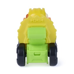 PATRULA CATELUSILOR FILMUL CU DINOZAURI PUP SQUAD RACERS VEHICUL CU FIGURINA RUBBLE 6.5CM - Img 5