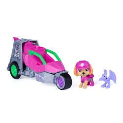 PATRULA CATELUSILOR FILMUL CU DINOZAURI SET DINO VEHICUL AVION CU FIGURINA SKYE SI ACCESORII 15CM - Img 2