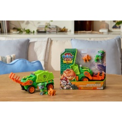 PATRULA CATELUSILOR FILMUL CU DINOZAURI SET DINO VEHICUL CAMION DE RECICLARE CU FIGURINA ROCKY SI ACCESORII 15CM - Img 9