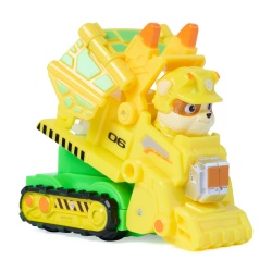 PATRULA CATELUSILOR FILMUL CU DINOZAURI SET VEHICUL CU RAMPA SI FIGURINA RUBBLE - Img 7
