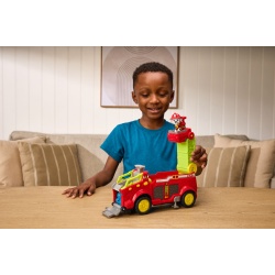 PATRULA CATELUSILOR FILMUL CU DINOZAURI SET VEHICUL DINO DE POMPIERI CU FIGURINA MARSHALL SI ACCESORII - Img 4