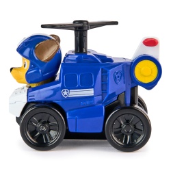 PATRULA CATELUSILOR PUP SQUAD RACERS AIR RESCUE VEHICUL METALIC CHASE SCARA 1 LA 55 - Img 4
