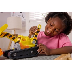 PATRULA CATELUSILOR RUBBLE SI ECHIPA VEHICUL BULDOZER MULTIFUNCTIONAL 2 IN 1 - Img 5