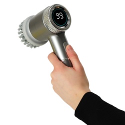Perie electrica "5-in-1" cu 5 accesorii de curatare pentru baie, podea, rosturi faianta, piscina, cu afisaj cu LED si incarcare USB - Img 9