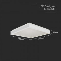 Plafoniera led 24w 3in1 - alb - Img 2