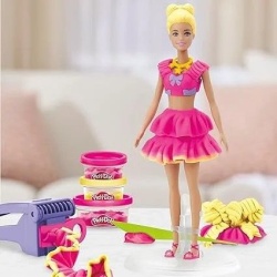 PLAY DOH BARBIE SET PLASTELINA VOLANASE SI FUNDITE CU PAPUSA INCLUSA - Img 2