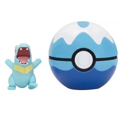 Pokemon - Set 2 figurine Clip n Go, Totodile & Dive Ball W10 - Img 2
