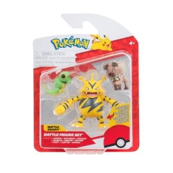 Pokemon - Set 3 figurine de actiune, Caterpie, Rockruff, Electabuzz W21 - Img 1