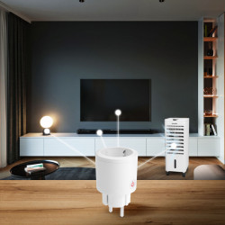 Priză inteligentă - cu contor de consum - compatibilità Amazon Alexa, Google Home, Siri, IFTTT - Img 2