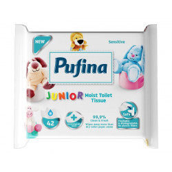 PUFINA JUNIOR HARTIE IGIENICA UMEDA SENSITIVE