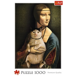 PUZZLE 1000 DOAMNA CU PISICA - Img 3