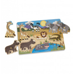 Puzzle din lemn Animalele safari - Img 2