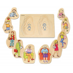 Puzzle stratificat Bunica si Bunicul Beleduc - Img 1