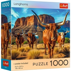 PUZZLE TREFL 1000 COLECTIA SUA LONGHORNS POSTER INCLUS