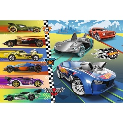 PUZZLE TREFL 24 MAXI HOT WHEELS MASINILE DEOSEBITE - Img 2
