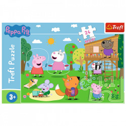 Puzzle trefl 24 maxi peppa pig distractia din iarba - Img 3