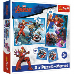 Puzzle Trefl 2in1 Memo Avengers Eroii In Actiune - Img 1