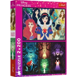 PUZZLE TREFL 2X200 DISNEY FRUMOASELE PRINTESE - Img 1