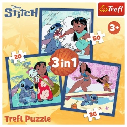 PUZZLE TREFL 3IN1 DISNEY STITCH ORA STITCH - Img 5