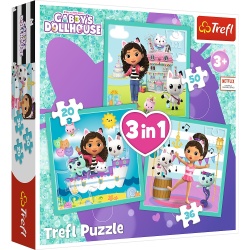 PUZZLE TREFL 3IN1 GABBYS DOLLHOUSE ACTIVITATILE LUI GABBY - Img 1