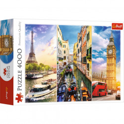 Puzzle trefl 4000 calatorie in europa - Img 1