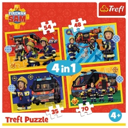 PUZZLE TREFL 4IN1 POMPIER CU SIRENA - Img 6