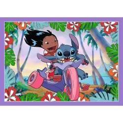 PUZZLE TREFL 4IN1 STITCH ZIUA FERMECATA - Img 4