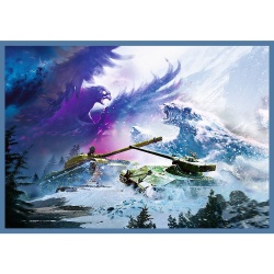 PUZZLE TREFL 4X250 WORLD OF TANKS BATALIE GROZAVA CU TANCURI - Img 2