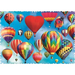 PUZZLE TREFL 600 CU PIESE CIUDATE - BALOANE COLORATE - Img 2