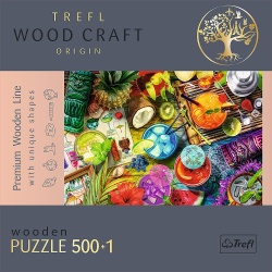 PUZZLE TREFL DIN LEMN 500+1 PIESE COCKTAILURILE COLORATE - Img 5
